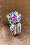 3 Carat Moissanite Three-Layer Ring