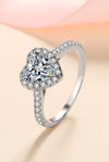 1 Carat Moissanite Heart-Shaped Ring