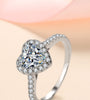 1 Carat Moissanite Heart-Shaped Ring