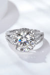 5 Carat  Moissanite Split Shank Ring