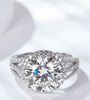 5 Carat  Moissanite Split Shank Ring